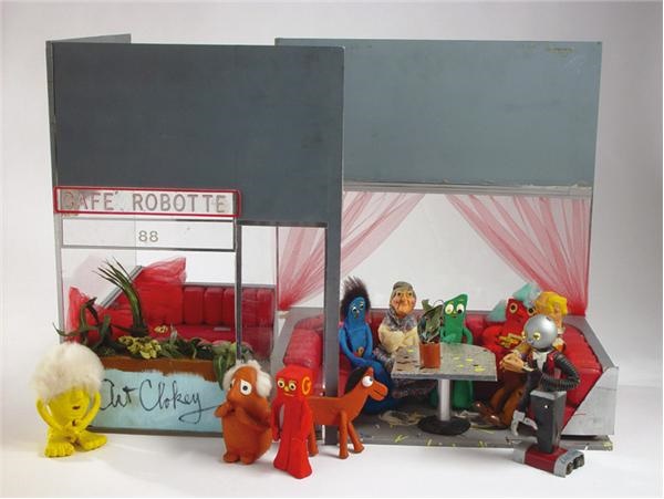 - Original Gumby "Diner" Set with 10 Original Characters