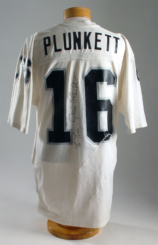 - 1979-81 Jim Plunkett Oakland Raiders Game Used Jersey