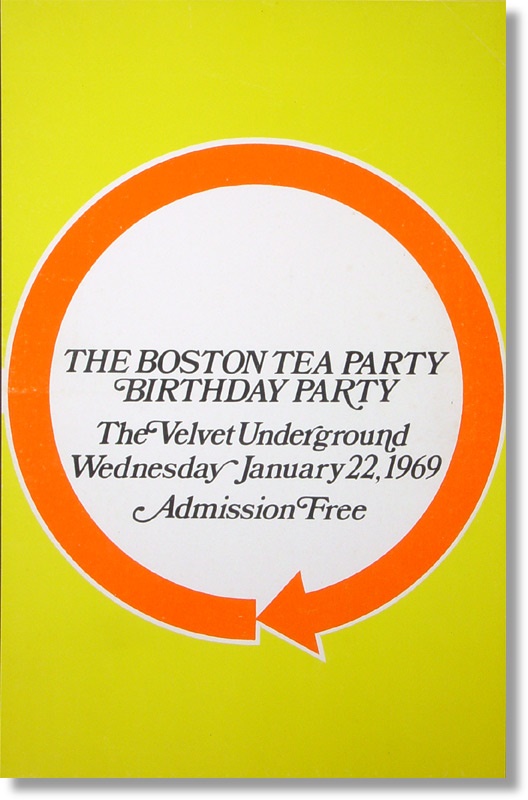 - Velvet Underground Boston Tea Party Poster