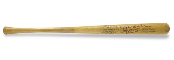 Roberto Clemente - Roberto Clemente Signed Last Game Used Bat from Forbes Field