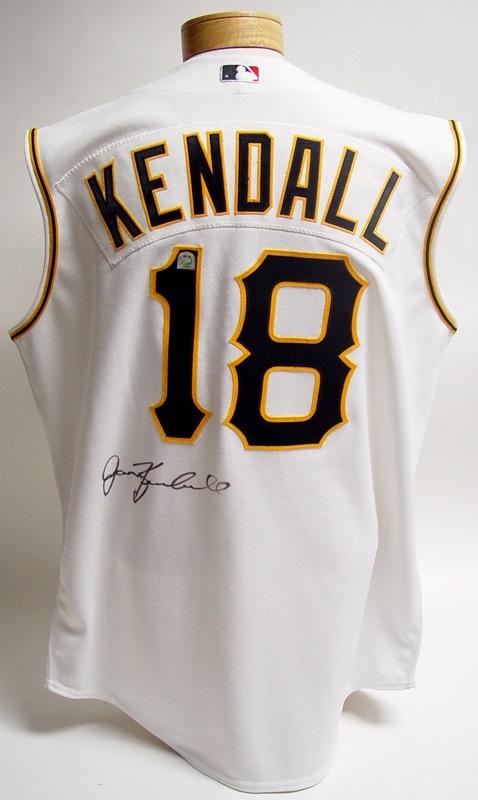 - 2003 Jason Kendall Game Used Autographed Jersey