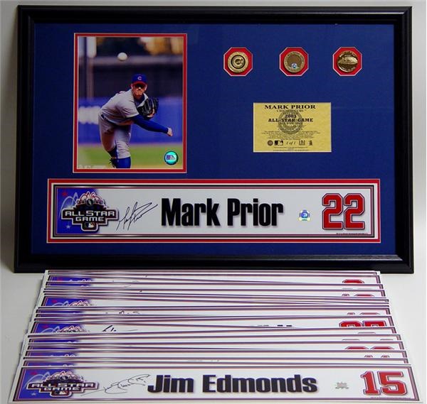 - 2003 All Star Game NL Players/Coaches Locker Tags (32)