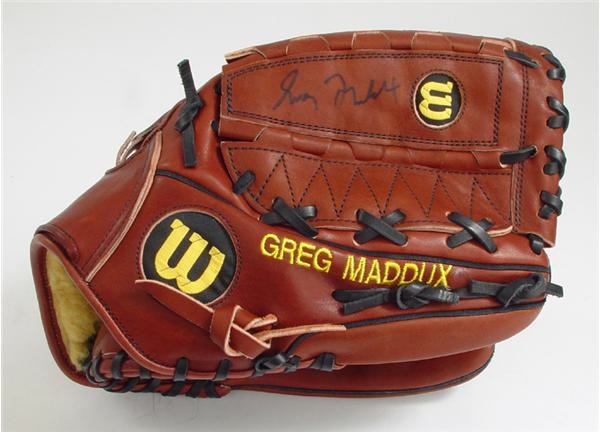 Baseball Equipment - Greg Maddux Game Used Glove