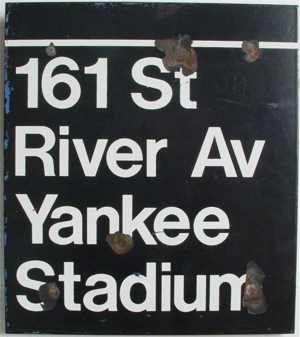 - Yankee Stadium New York City Subway Sign