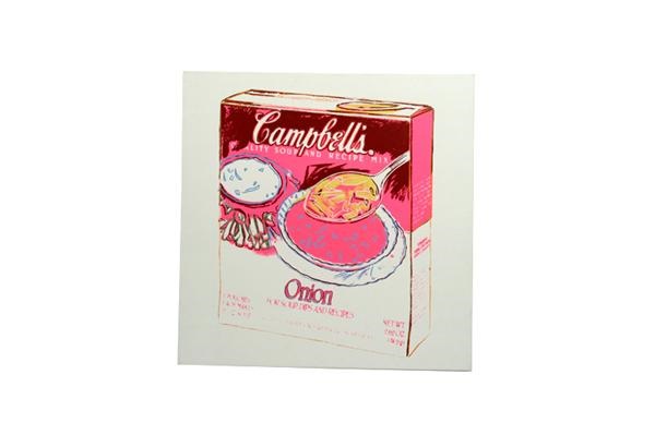 - Warhol Onion Soup Box Painting (1986)