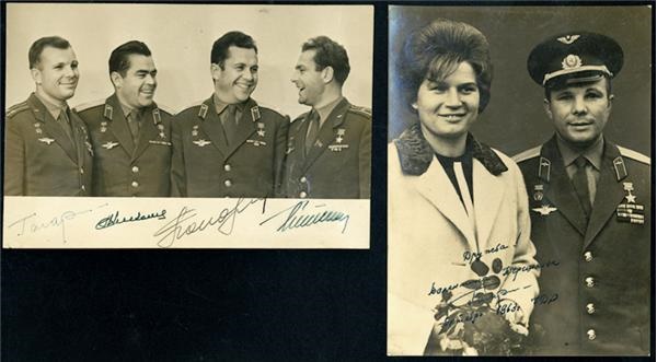 - Russian Cosmonauts Signed Photos
