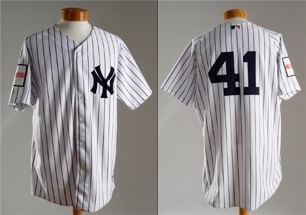 - 2004 Miguel Cairo New York Yankee Game Used Japan Tour Jersey