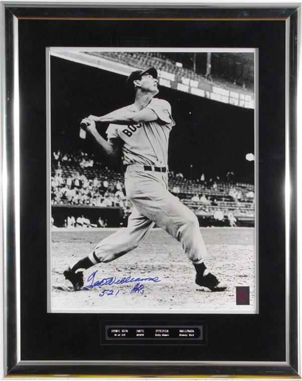 - 4 Ted Williams Signed 16 x 20's