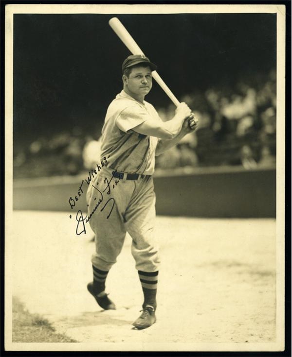 Circa 1941 Jimmie Foxx Signed Burke Photo