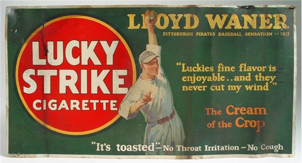 - 1927 Lucky Strike Trolley Signs Complete Set of 5