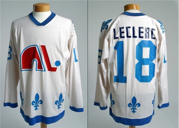 - 1978-1979 Rene Leclerc WHA Quebec Nordiques Game Worn Jersey