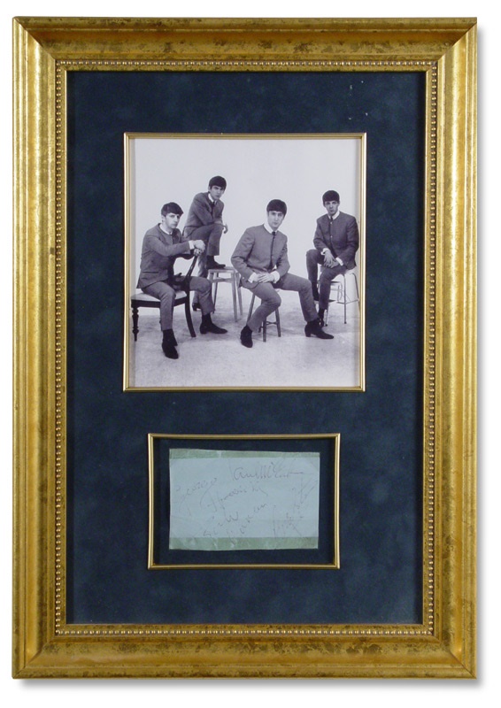 - Beatles Autograph Set of Four