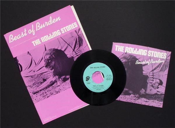 - Beast of Burden Picture Sleeve and Sheet Music (3)