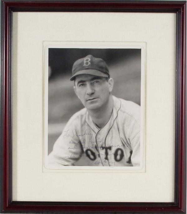 Baseball Autographs - Moe Berg Signed Photo by George Burke