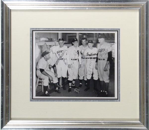 Baseball Autographs - Signed Photo of "No-Hit" Legends