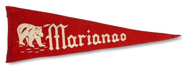 - 1946-47 One-Yeat Style Marianao Pennant from Minnie Minoso
