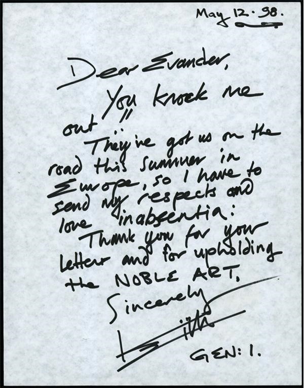 - Keith Richards Handwritten Letter