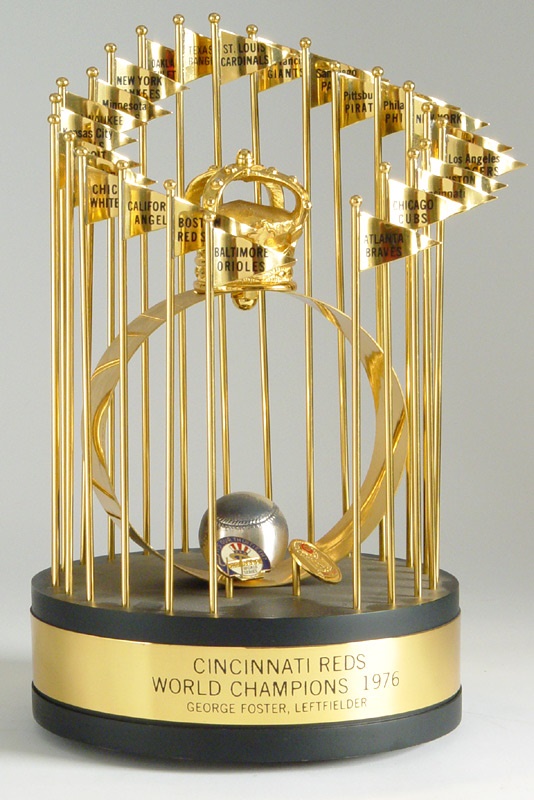 - George Foster's 1976 World Series Trophy.