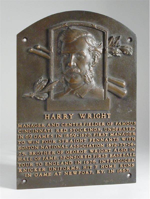 - Harry Wright's Hall of Fame Plaque