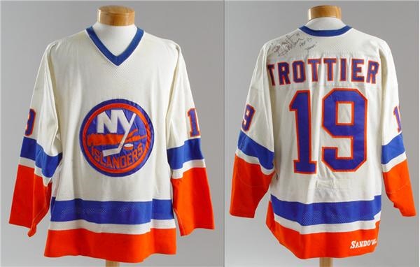 - Early 1980's Bryan Trottier NY Islanders Game Worn Jersey