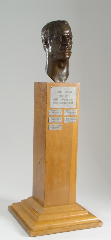 - The Gordie Howe Trophy -  Awarded to the World Hockey Association's Most Valuable Player (30")