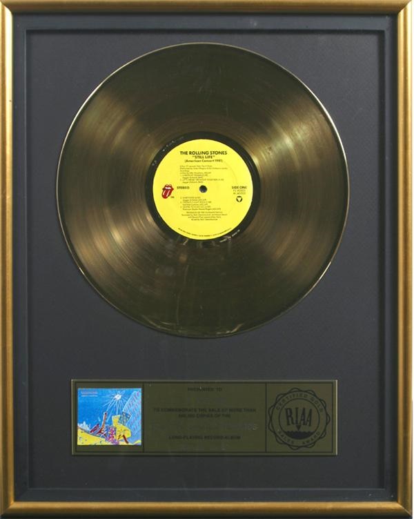 - Rolling Stones "Still Life" Gold Record