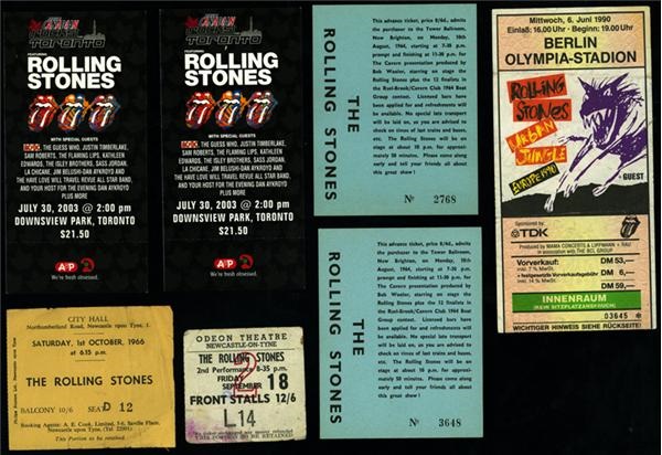 - Rolling Stones Ticket Stub Collection (7)