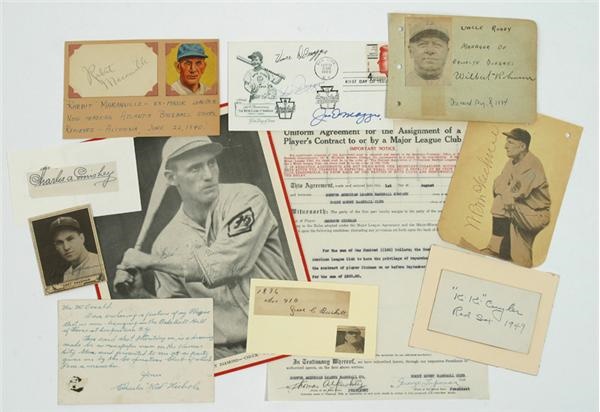 - Significant Baseball Signature Collection with Scarce Hall of Fame Autographs (136).