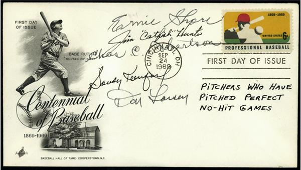 - Perfect Game Pitchers Signed 1st Day Cover