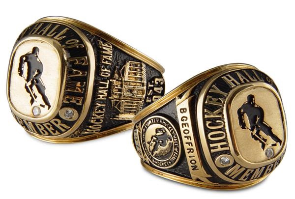 - Boom Boom Geoffrion's Hockey Hall of Fame Ring