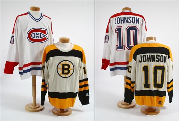 - Tom Johnson's  Old Timer Game Worn Jersey Collection (2)