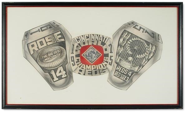 - Orignal Mock-Up For Reds 1975 World Series Ring