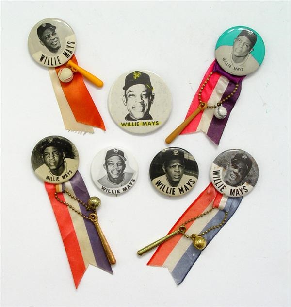 - Vintage Willie Mays Pin Collection (7)