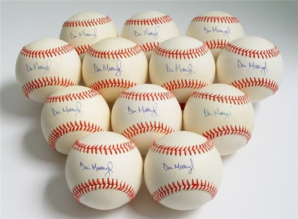 - Don Mattingly Autographed Baseballs (12)