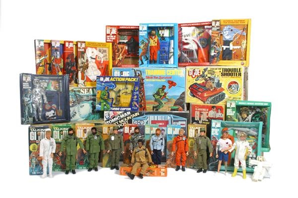 - Massive Collection of GI Joe Action Figures (9) and Accessories (24)