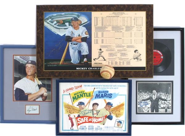 - Mickey Mantle and Roger Maris Autograph Collection (6).