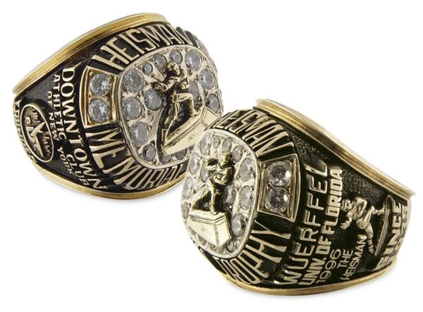 - 1996 Danny Wuerffel Heisman Trophy Ring.