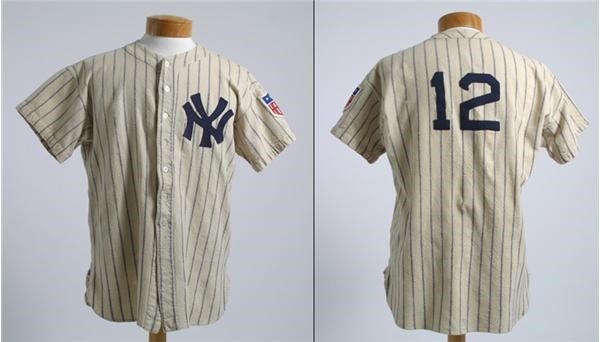 - 1941 Buddy Rosar New York Yankee Game Worn Jersey