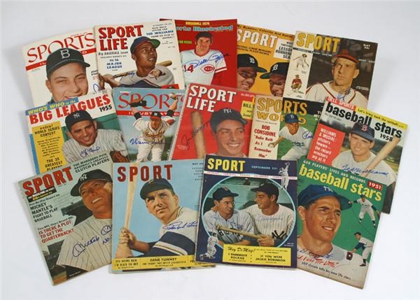 - Signed Vintage Baseball Magazines (104)