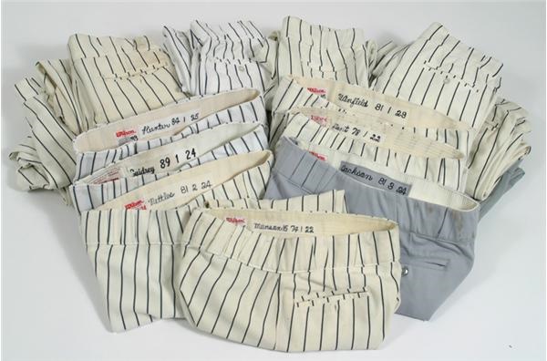 - New York Yankees Game Used Pants Collection Including Jackson, Munson, Winfield, Etc.
