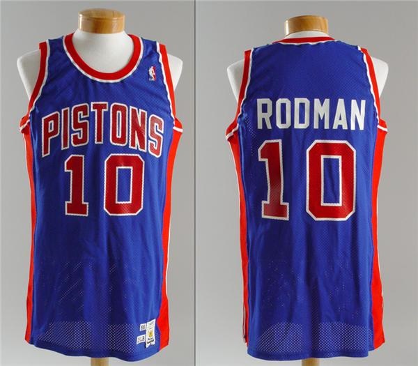- 1988 Dennis Rodman Pistons Game Used Jersey
