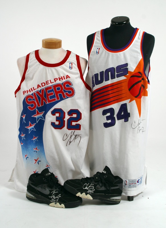 - 1991-93 Charles Barkley Game Worn Jerseys (2) & Sneakers