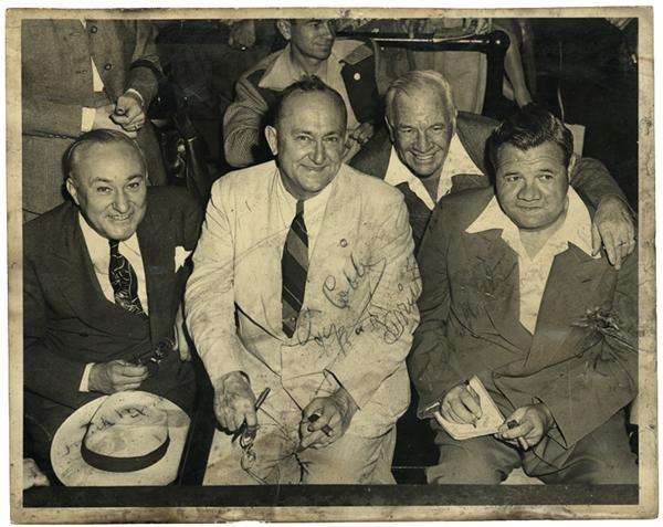 - Ty Cobb, Babe Ruth & Tris Speaker Signed Photo