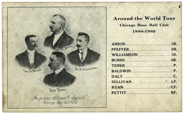 - 1888-1889 Around the World Tour Chicago Base Ball Club Post Card