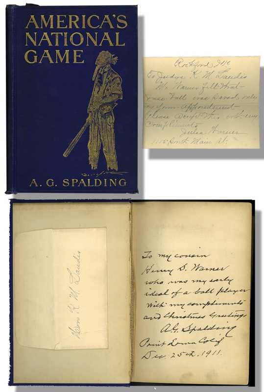 - A.G. Spalding's America's National Game Autographed Book with Inscription