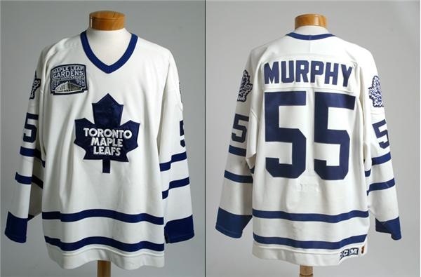 - 1996-97 Larry Murphy Toronto Maple Leafs Game Worn Jersey