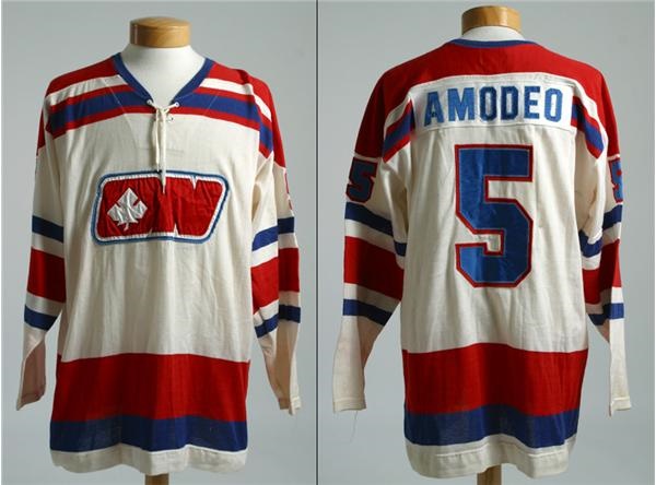 - 1972-73 Mike Amodeo Ottawa Nationals Game Worn Jersey