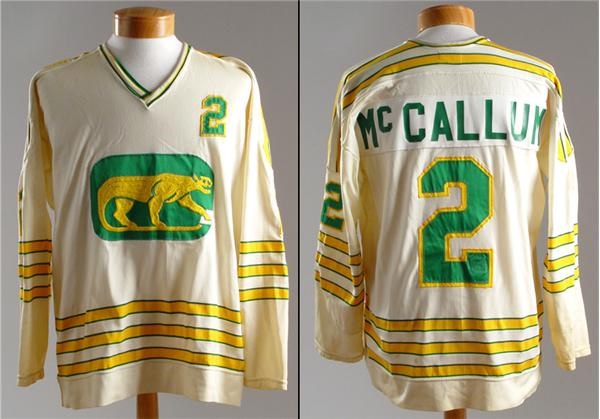- 1973-74 Dunc McCallum WHA Chicago Cougars Game Worn Jersey