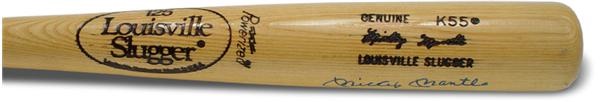 Mantle and Maris - Mickey Mantle Signed Bat (35.5")