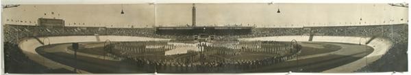 - 1928 Olympics Opening Ceremonies Panoramic Photo